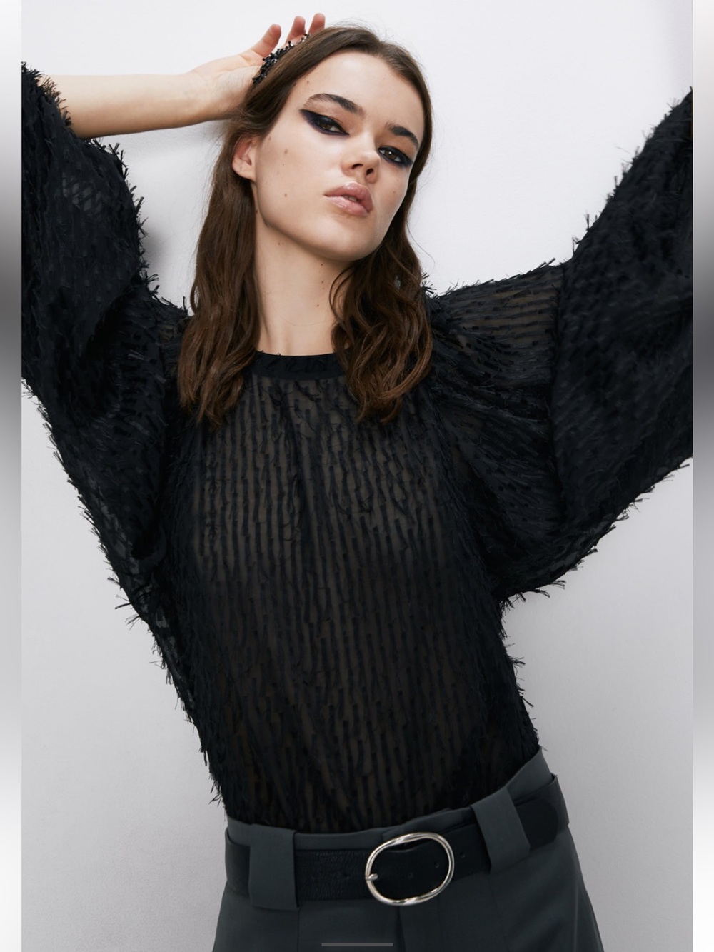 Zara Faux Fur Top - NWT